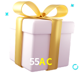 Receba seus bônus de boas-vindas no 55AC
